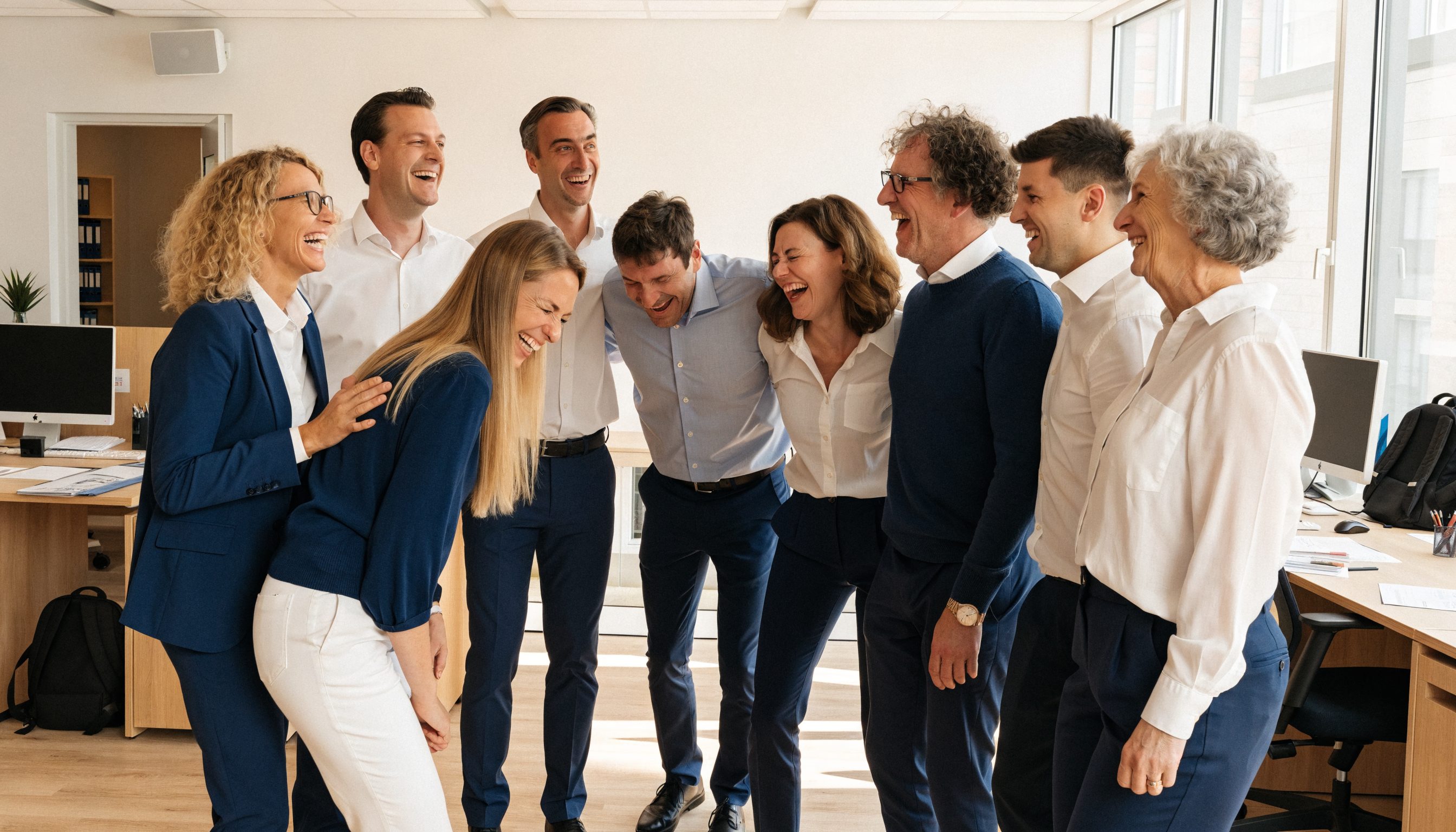Het team van ATB Accountants in het kantoor aan de Graafseweg