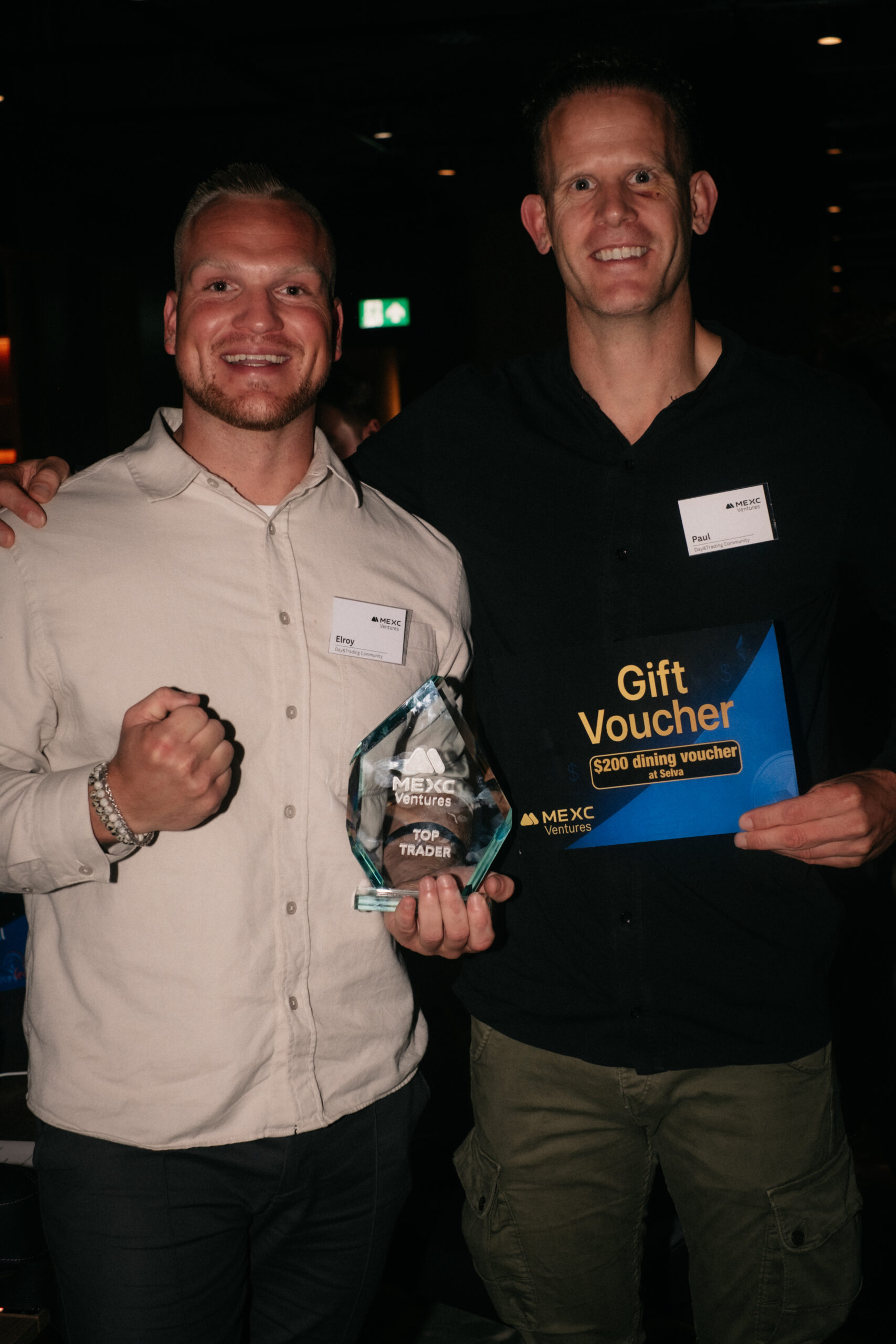 Elroy met Top Trader Award